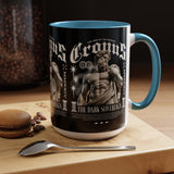 Cronus The Dark Sovereign Accent Coffee Mug 11oz 15oz Greek Mythology Statue Graphic Gothic Streetwear Bold Artistic Ceramic Cup