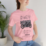 Honda CBR Superbike Blueprint Racing Motorcycle Graphic Tee Sport Bike Track Design T Shirt For Riders Speed Lovers Motorsport Streetwear Gift