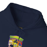 Halloween Cartoon Monsters Unisex Hoodie Cozy Streetwear Sweatshirt Spooky Fall Outfit Perfect for Halloween Parties and Cold Nights