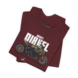 Ducati Inspired Power Cruiser Motorcycle Graphic Unisex Heavy Cotton Tee Premium Streetwear T Shirt for Riders Bikers Enthusiasts and Everyday Wear