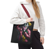 Snapshot of Madness Art Eco Tote Bag Dark Comic Neon Design Premium Canvas Reusable Shopping Bag Streetwear Lifestyle Accessory for Creative Thinkers Artists and Urban Dreamers