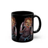 Chucky Horror Mug Killer Doll Coffee Cup Creepy Movie Art Design Halloween Horror Streetwear Collectible Ceramic Drinkware Perfect Gift For Horror Fans Festivals Tattoo Artists And Spooky Season Lovers