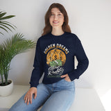 Golden Dreams Silver Reality Money Graphic Unisex Heavy Blend Crewneck Sweatshirt Hustler Motivational Dollar Cash Streetwear
