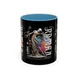 Sculptural Future Statue Art Accent Coffee Mug 11oz 15oz Greek Goddess Cosmic Abstract Splash Bold Artistic Streetwear Ceramic Cup