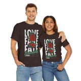 Love Fake Friendship Rose Graphic Unisex Heavy Cotton Tee Bold Statement Streetwear T Shirt Empowering Artistic Floral Design for Self Expression Perfect Gift for Friends Birthdays Parties Casual Wear