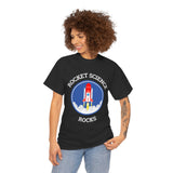 Rocket Science Rocks Unisex Heavy Cotton Tee Space Exploration T Shirt Astronomy STEM Education Science Lover Gift Astronaut Geek Nerd Graphic Top