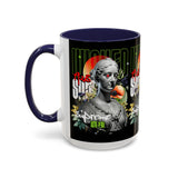 Wicked Supreme Accent Coffee Mug 11oz 15oz Statue Art Graphic Cup Supreme Inspired Streetwear Bust Design Bold Daily Motivation Ceramic Gift Drinkware