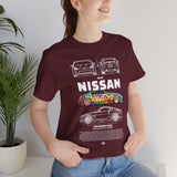 Nissan 240Z Illustrated Tee Donut Drift Car Inspired Graphic T Shirt Street Racing Art Tee JDM Style Automotive Streetwear Unisex Shirt for Car Lovers Drift Fans Racing Culture Outfit