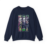 Comic Chaos Halftone Art Unisex Heavy Blend Crewneck Sweatshirt Bold Graphic Streetwear Pullover Premium Vintage Design Warm Cozy Fleece Everyday Wear Perfect Gift for Art Lovers and Urban Culture...