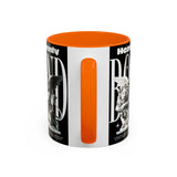 Heavenly Bond Accent Coffee Mug 11oz 15oz Angel And Lion Statue Spiritual Artistic Graphic Ceramic Cup Bold Motivational Streetwear Inspired Fashion Drinkware