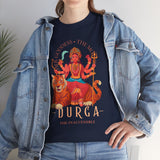 Goddess The Mother Durga T Shirt Divine Shakti Devi Maa Graphic Tee Navratri Durga Puja Festival Wear Hindu Spiritual Devotional Unisex Cotton Casual Streetwear Gift For Devotees