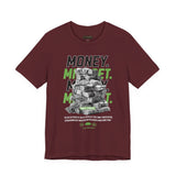 Money Mindset Unisex Jersey Short Sleeve Tee Graphic Black T Shirt Hustle Grind Wealth Entrepreneur Motivational Streetwear Bold Artistic Fashion Outfit