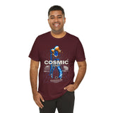 Cosmic Catalyst Unisex Jersey Short Sleeve Tee Graphic T-Shirt Futuristic Sci Fi Space Astronaut Cyberpunk Streetwear Bold Galaxy Design Alpha Mindset Fashion