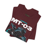 MT03 Inspired Lightweight Street Motorcycle Art Unisex Heavy Cotton Tee Bold Rider Graphic Streetwear Apparel