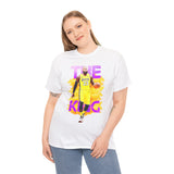 The Court Monarch Unisex Heavy Cotton Tee Basketball Power Graphic Shirt Streetwear for Athletes Hustlers and Motivational Sports Lovers