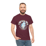 Temporal Echo Lightning Globe Graphic Unisex Heavy Cotton Tee Bold Streetwear Past Present Future Inspired T-Shirt