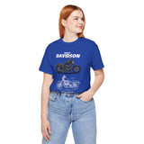 Harley Davidson Sportster Inspired Cruiser Motorcycle Blueprint Graphic Unisex Heavy Cotton Tee Premium Biker Streetwear T Shirt for Riders Enthusiasts Everyday Wear