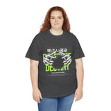 Destiny Fearless Pursuit of Happiness Unisex Heavy Cotton Tee Gothic Skeleton Hands Globe Graphic Streetwear Bold Motivational T Shirt