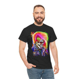 Calavera Punk Skull Unisex Heavy Cotton Tee Neon Gothic Streetwear T-Shirt Bold Rock Rebel Design For Punk Festivals Halloween Concerts Tattoo Lovers And Alternative Fashion