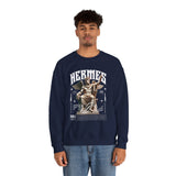 Hermes Greek Mythology Unisex Heavy Blend Crewneck Sweatshirt Ancient God of Communication and Travel Graphic Pullover