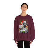 Wicked Supreme Unisex Heavy Blend Crewneck Sweatshirt Statue Art Graphic Pullover Bold Supreme Inspired Streetwear Vintage Aesthetic Fashion