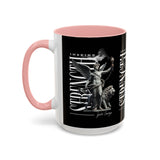 Inspire Strength Ignite Courage Ceramic Mug Motivational Coffee Cup Bold Graphic Durable Everyday Drinkware