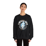 Temporal Echo Lightning Globe Graphic Unisex Heavy Blend Crewneck Sweatshirt Futuristic Sci-Fi Streetwear Pullover