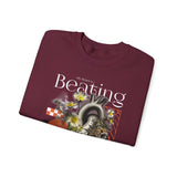 My Heart Is Beating Floral Anatomy Collage Unisex Heavy Blend Crewneck Sweatshirt Vintage Abstract Graphic Bold Artistic Streetwear Pullover