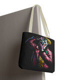 Snapshot of Madness Art Eco Tote Bag Dark Comic Neon Design Premium Canvas Reusable Shopping Bag Streetwear Lifestyle Accessory for Creative Thinkers Artists and Urban Dreamers