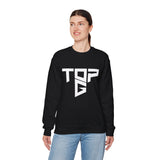 TopG Graphic Unisex Heavy Blend Crewneck Sweatshirt Black Motivational Hustler Streetwear Fitness Entrepreneur Alpha Mindset Pullover