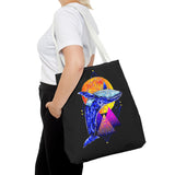Ballena Cosmic Whale Art Eco Tote Bag Vibrant Geometric Ocean Design Durable Canvas Reusable Shopping Bag Premium Artistic Streetwear Accessory Perfect Gift for Nature Lovers Dreamers and Creative Thinkers