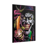 Jocker Sinister Grin Glossy Poster Dark Gothic Wall Art Psychological Expression Bold Horror Design Cinematic Home Decor Collector Piece For Visionary Creatives And Fearless Souls