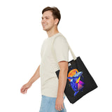 Ballena Cosmic Whale Art Eco Tote Bag Vibrant Geometric Ocean Design Durable Canvas Reusable Shopping Bag Premium Artistic Streetwear Accessory Perfect Gift for Nature Lovers Dreamers and Creative Thinkers