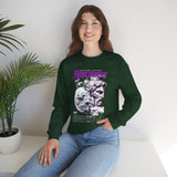 Unisex Heavy Blend Crewneck Sweatshirt Apocalypse Chaos Graphic Pullover Black Greek Statue Vaporwave Streetwear Bold Futuristic Artistic Fashion Outfit