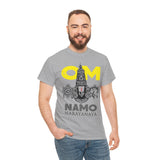 Om Namo Narayanaya Lord Vishnu Devotional Mantra Tshirt Spiritual Hindu Religious Graphic T Shirt For Men Women Bhakti Yoga Festival Wear Temple Visit Gift India