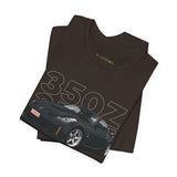 Black Widebody JDM Street Warrior Coupe Graphic Unisex Heavy Cotton Tee Retro Tuner Car Shirt
