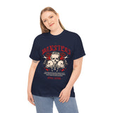 Monsters Skull Guardians Gothic Horror Unisex Heavy Cotton Tee Dark Graphic Halloween Streetwear Bold Vintage Skull T Shirt