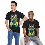 Breaking Bad Toxic Genius Neon Gas Mask Skull Unisex Heavy Cotton Tee Bold Streetwear Graphic T-Shirt For Rebels Artists And Visionaries With Cyberpunk Science Aesthetic