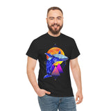 Ballena Cosmic Whale Art Unisex Heavy Cotton Tee Vibrant Geometric Ocean Design Premium Streetwear T Shirt Bold Marine Life Artwork Soft Comfortable Fit Perfect Gift for Nature Lovers and Creative...