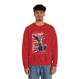 Inspire Strength Ignite Courage Unisex Crewneck Sweatshirt Premium Motivational Streetwear Bold Statue Graphic