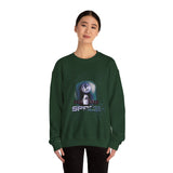 Space Exploration Crewneck Sweatshirt Unisex Heavy Blend Pullover Galaxy Earth Spaceship Astronomy Inspired Cosmic Science Lover Nerd Geek Astronaut Top