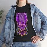 Bills Samurai Unisex Heavy Cotton Tee Futuristic Neon Warrior Design Bold Japanese Inspired Streetwear Graphic T Shirt for Men and Women Artistic Cyber Aesthetic Perfect Gift for Anime and Samurai Art Lovers