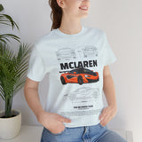 Orange Hypercar Blueprint Unisex Heavy Cotton Tee High Detail Automotive Art Streetwear Graphic for Car Enthusiasts and Daily Wear