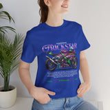 Kawasaki ZX10R Trickstar Anime Racing Unisex Heavy Cotton Tee Streetwear Superbike Graphic Tshirt Motorsport Fan Apparel