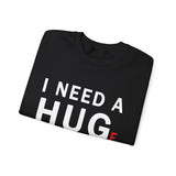 I Need A Huge Amount Of Money Unisex Crewneck Sweatshirt Funny Motivational Graphic Pullover Entrepreneur Hustle Wealth Inspired Casual Streetwear