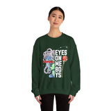 Eyes On Me Boys Medusa Crewneck Comfortable Unisex Heavy Blend Sweatshirt Mythological Streetwear Bold Empowerment Design for Self Expression Perfect Gift for Friends Birthdays Cozy Days Casual Wear