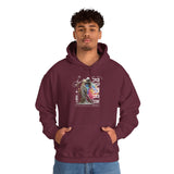 Sculptural Future Statue Art Graphic Unisex Heavy Blend Hooded Sweatshirt Cosmic Greek Goddess Abstract Bold Streetwear Hoodie