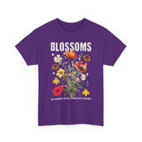Blossoms Floral Graphic Unisex Heavy Cotton Tee Comfortable Streetwear Timeless Charm Motivational Nature Inspired T Shirt Perfect Gift for Garden Lovers Friends Birthdays Casual Everyday Wear