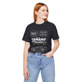 Iconic High Performance Muscle Car Blueprint Art Unisex Heavy Cotton Tee Premium Streetwear For Car Lovers Gearheads Collectors And Everyday Style