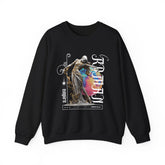Sculptural Future Statue Art Graphic Unisex Heavy Blend Crewneck Sweatshirt Cosmic Greek Goddess Abstract Streetwear Pullover